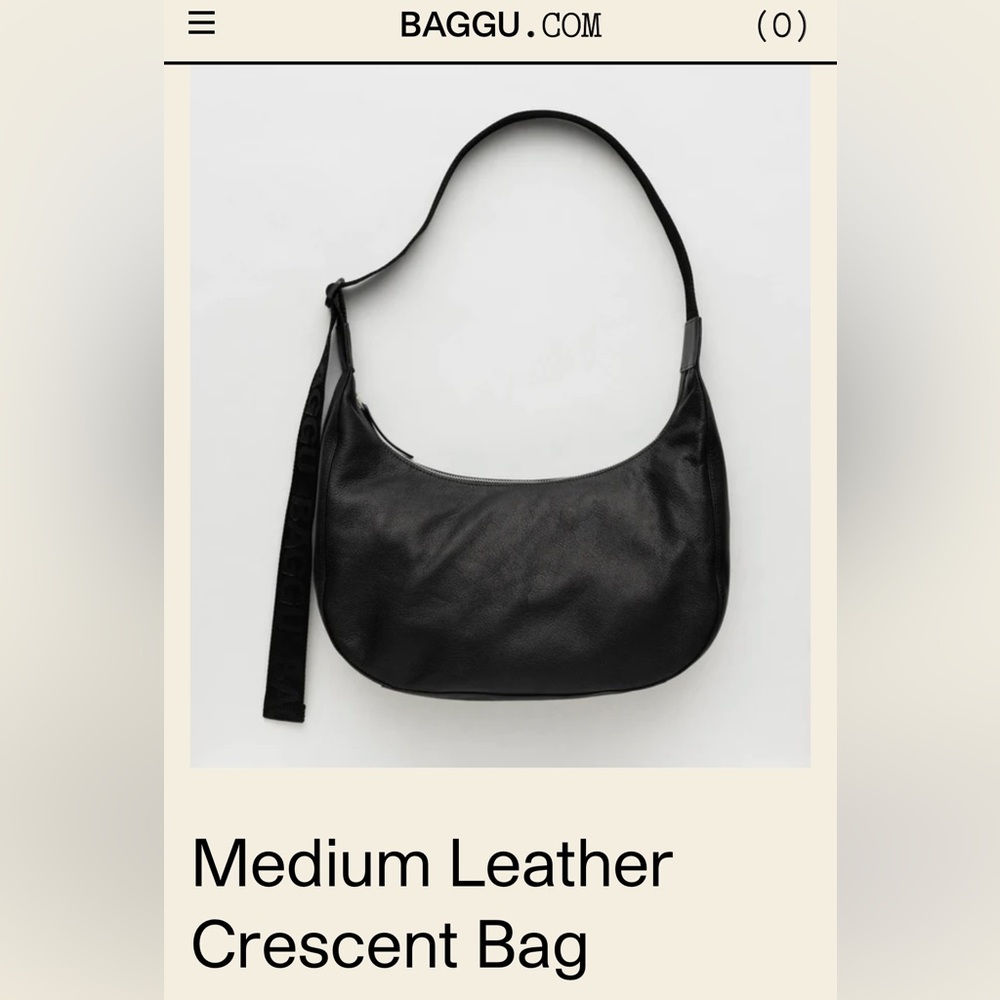 ISO - looking for Baggu Medium Leather Crescent Bag in Black.